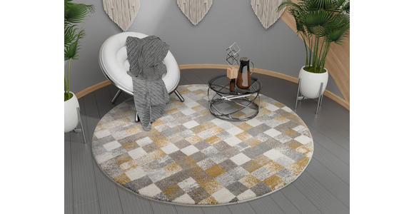 WEBTEPPICH 160/160 cm Grau - Grau, Design, Textil (160/160cm) - Novel