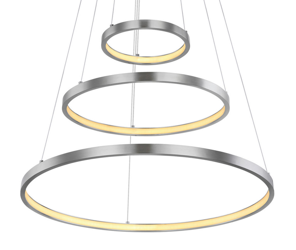 VISEČA SVETILKA        51/120 cm       - barve niklja/opal, Basics, kovina/umetna masa (51/120cm) - Globo