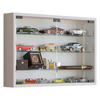 HÄNGEVITRINE in Weiß  - Transparent/Schwarz, KONVENTIONELL, Glas/Holzwerkstoff (60/40/10cm) - MID.YOU