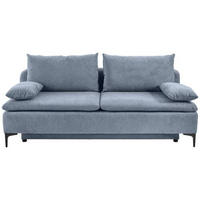 BÄDDSOFFA i flatväv blå  - mörkgrå/blå, Design, metall/textil (203/75/100cm) - MID.YOU