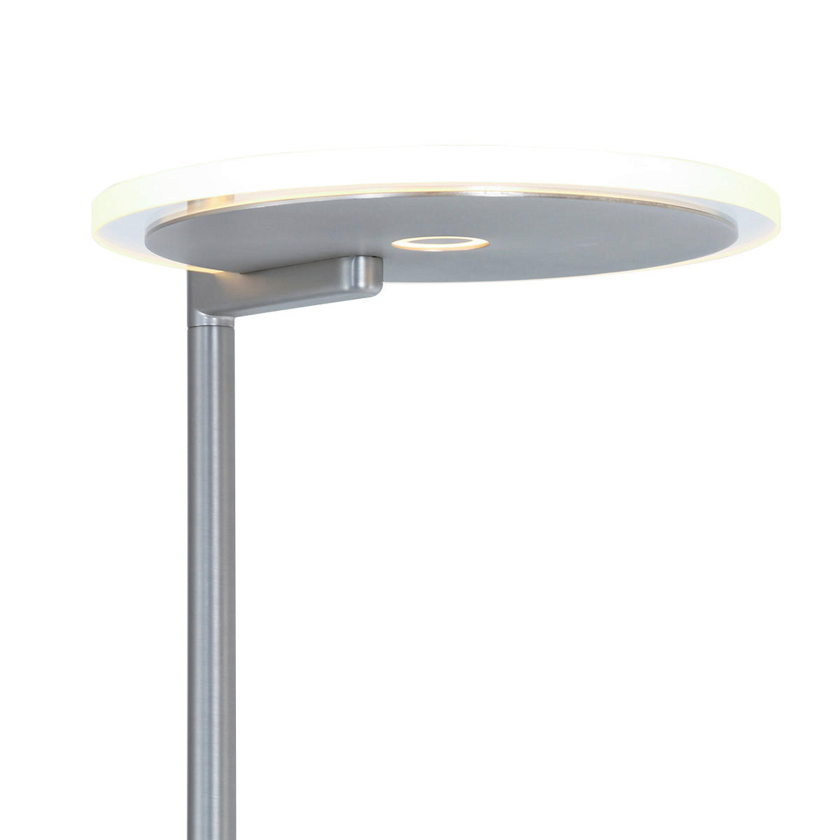 STEHLEUCHTE 58/27/185 cm    - Edelstahlfarben, Design, Glas/Metall (58/27/185cm)