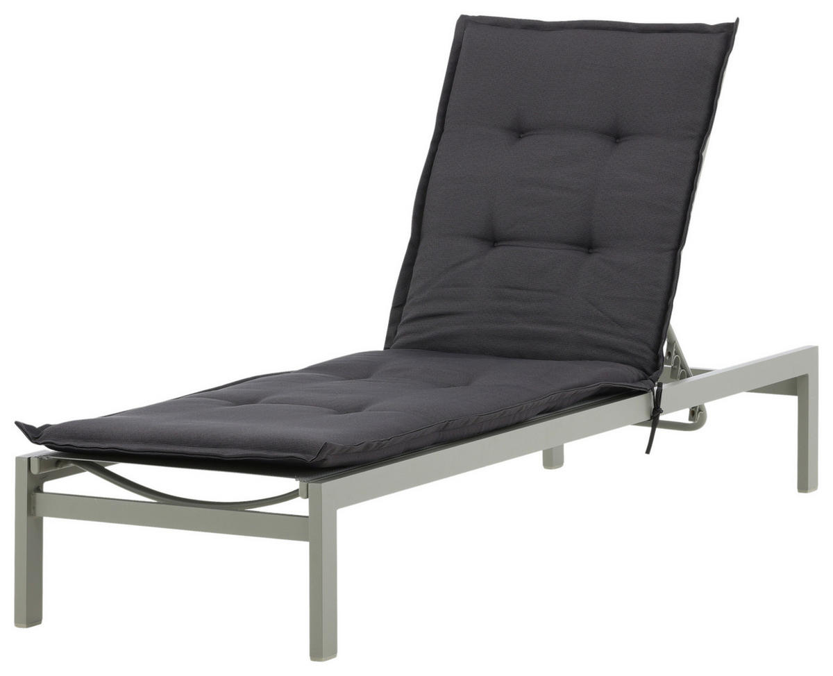 DYNA TILL SOLSÄNG   60/5.5/193 cm  - mörkgrå, Klassisk, textil (60/5.5/193cm) - Gardenson