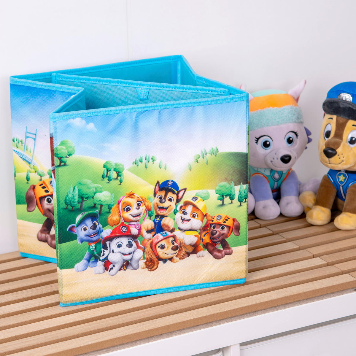AUFBEWAHRUNGSBOX  - Multicolor/Hellgrün, Basics, Textil (30/30/30cm) - Herding