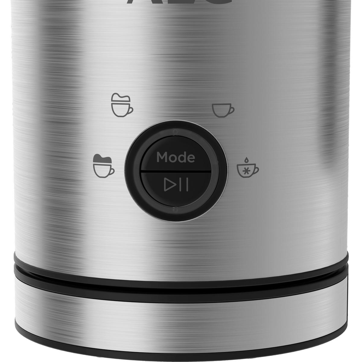 MILCHSCHÄUMER   - Edelstahlfarben, Basics, Metall (16,2/19,4/10,8cm) - AEG