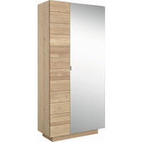 GARDEROBENSCHRANK  in 96/202/42,5 cm  - Eichefarben, Natur, Glas/Holz (96/202/42,5cm) - Voglauer
