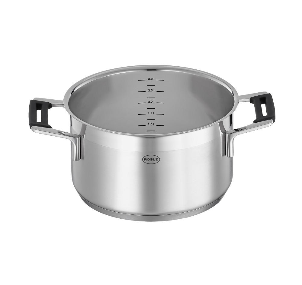 KOCHTOPF Silence Pro 5,8 L  - Edelstahlfarben, Basics, Metall (34,5/25,5/19cm) - Rösle