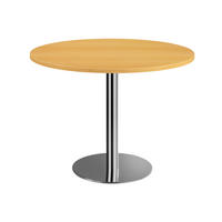 KONFERENZTISCH 100/100/75,5 cm  - Chromfarben/Buchefarben, KONVENTIONELL, Holzwerkstoff/Metall (100/100/75,5cm) - Venda