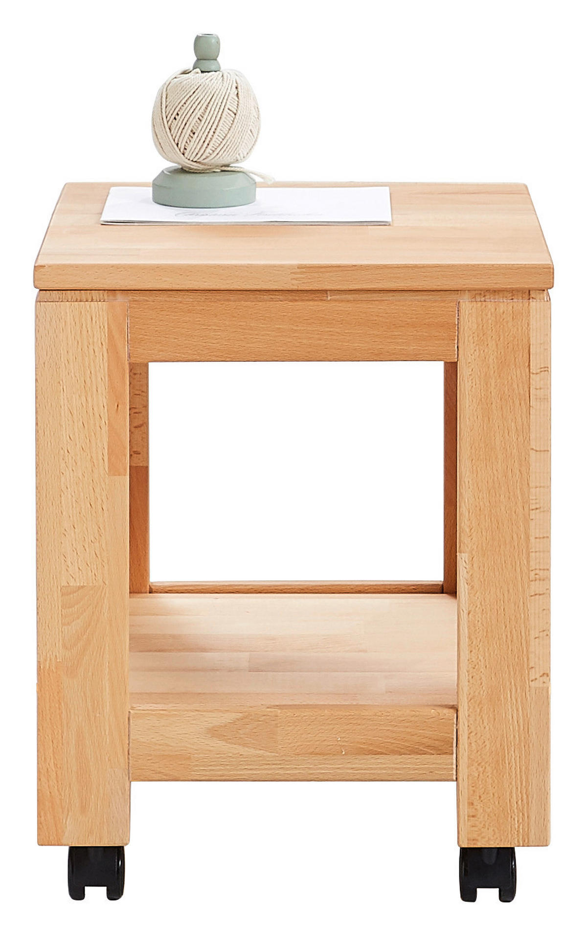 BEISTELLTISCH in Holz 35,5/35,5/46 cm  - Buchefarben, Konventionell, Holz/Kunststoff (35,5/35,5/46cm) - Linea Natura