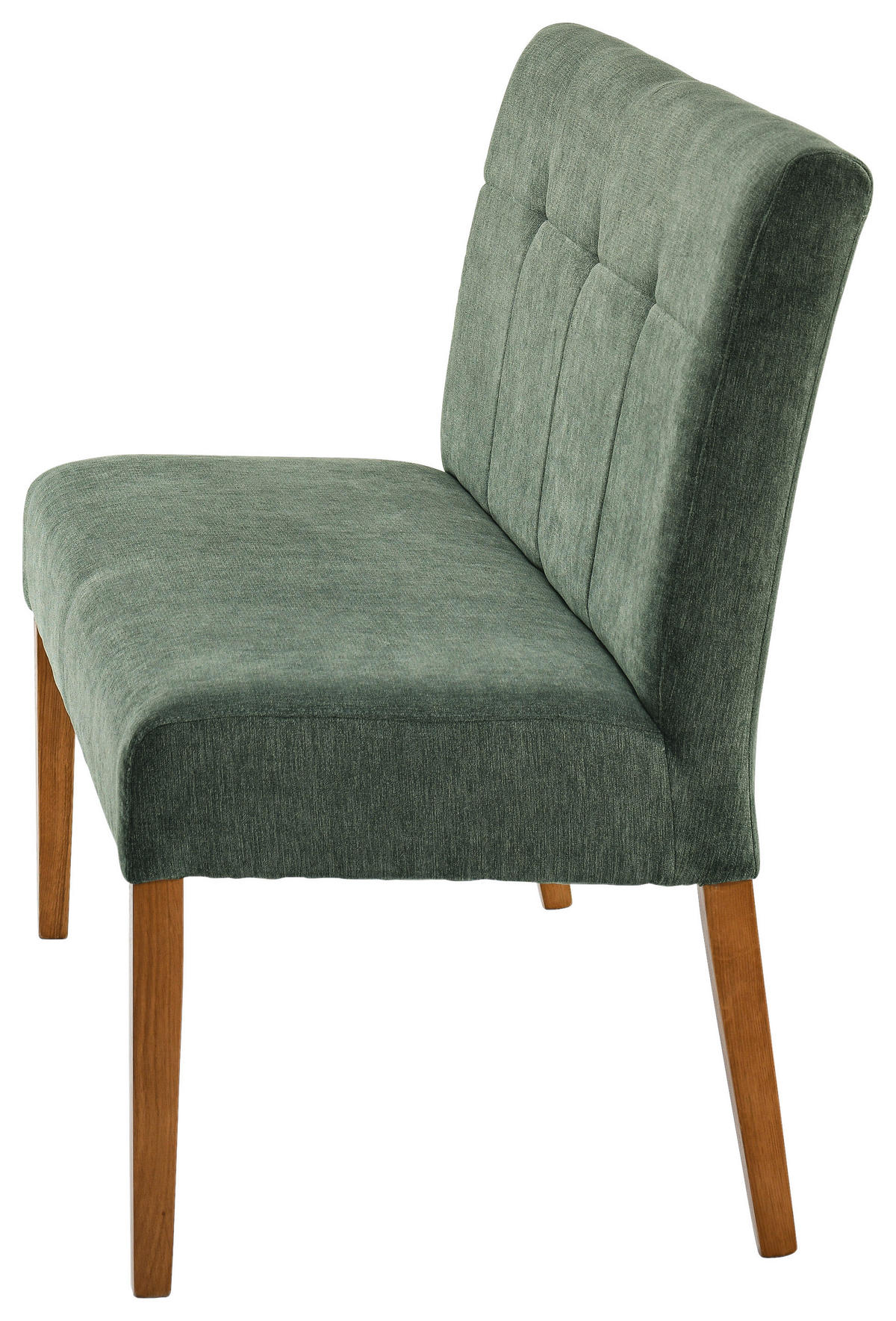 SITZBANK 140/92/66 cm Webstoff Grün, Eichefarben Eiche massiv  - Eichefarben/Grün, KONVENTIONELL, Holz/Textil (140/92/66cm) - Cantus