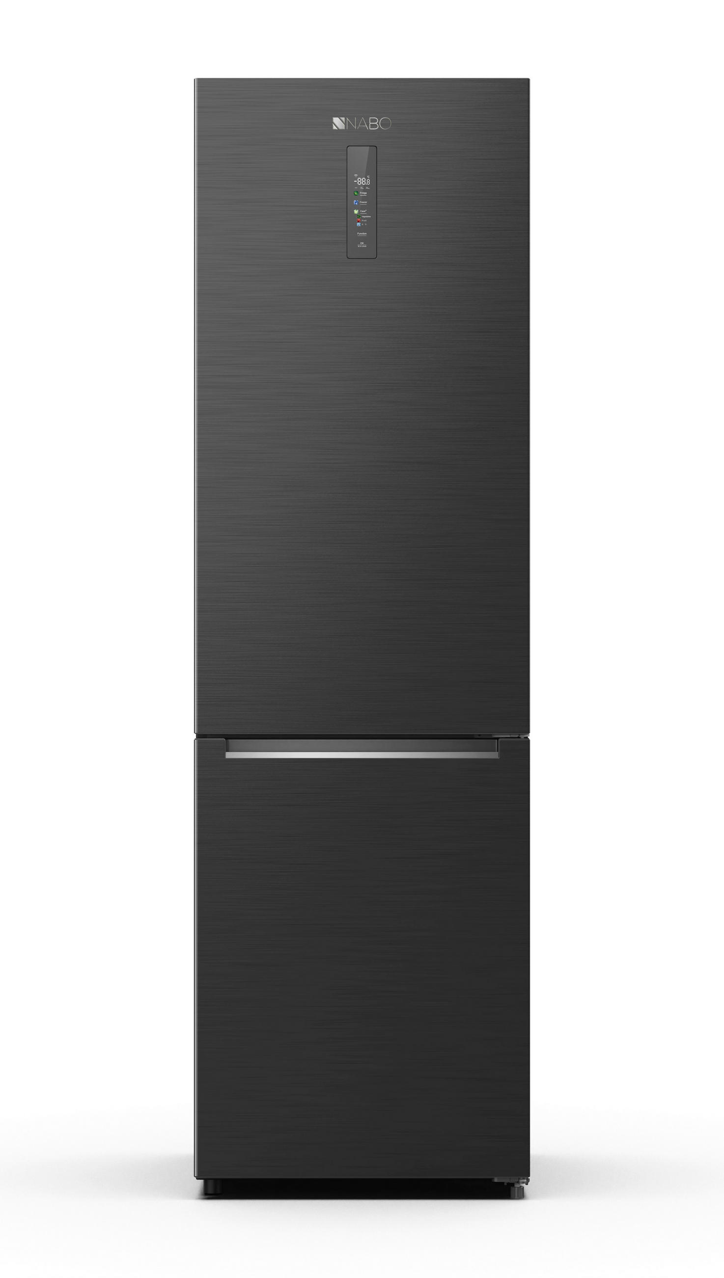 KÜHL-GEFRIER-KOMBINATION SKI 4055  - Dunkelgrau, Trend, Metall (59,5/200/66cm) - Nabo