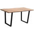 ESSTISCH in Metall, Holzwerkstoff 160/90/76 cm - Eichefarben/Schwarz, Design, Holzwerkstoff/Metall (160/90/76cm) - Carryhome ESSTISCH in Metall, Holzwerkstoff 160/90/76 cm - Eichefarben/Schwarz, Design, Holzwerkstoff/Metall (160/90/76cm) - Carryhome