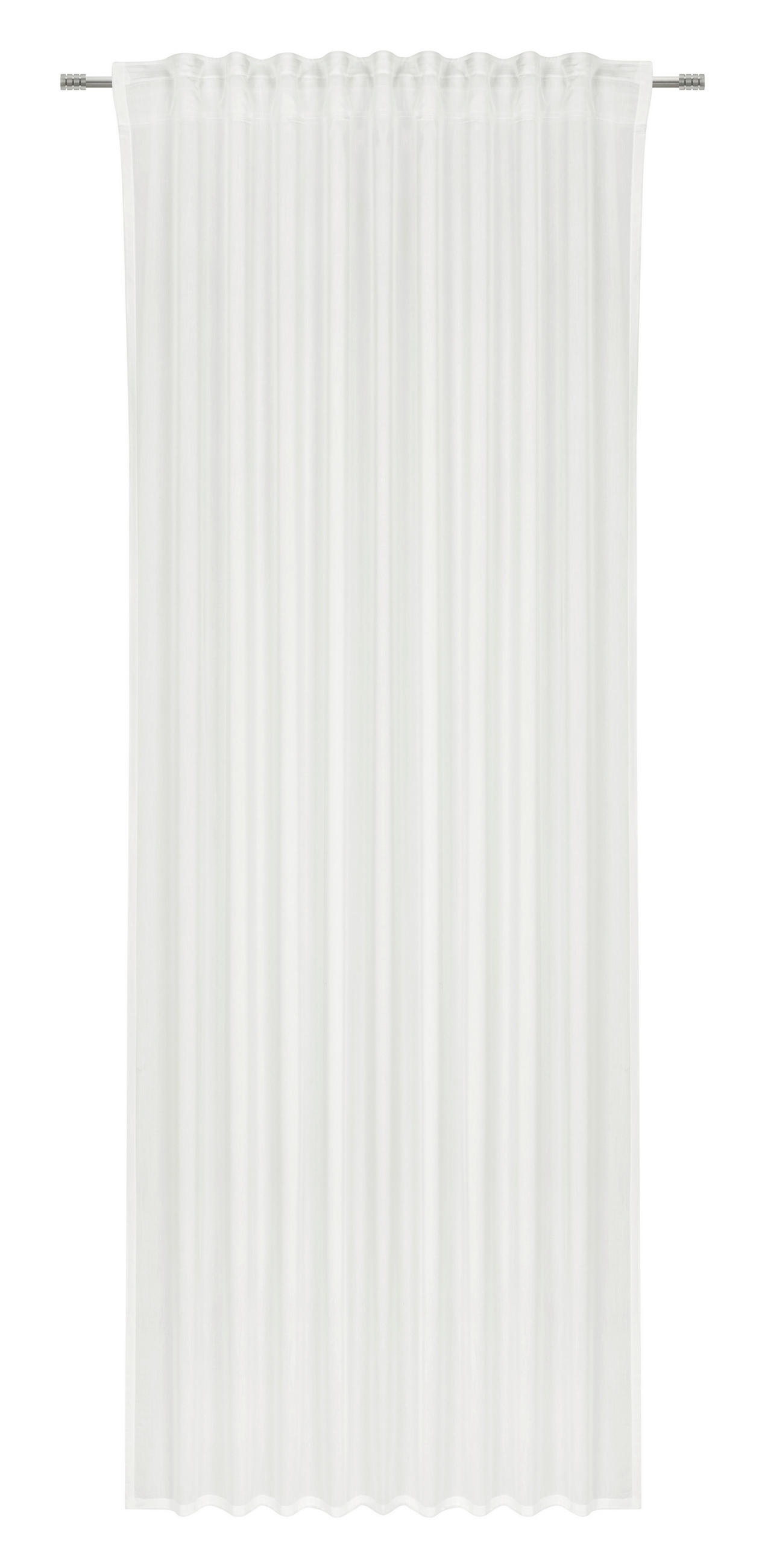 FERTIGVORHANG transparent  - Weiß, LIFESTYLE, Textil (140/245cm) - Esposa