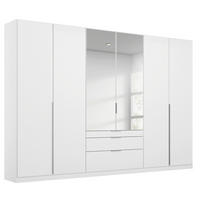 DREHTÜRENSCHRANK  in Weiß, Silberfarben  - Silberfarben/Alufarben, MODERN, Holzwerkstoff/Metall (271/229/54cm) - Rauch Möbel
