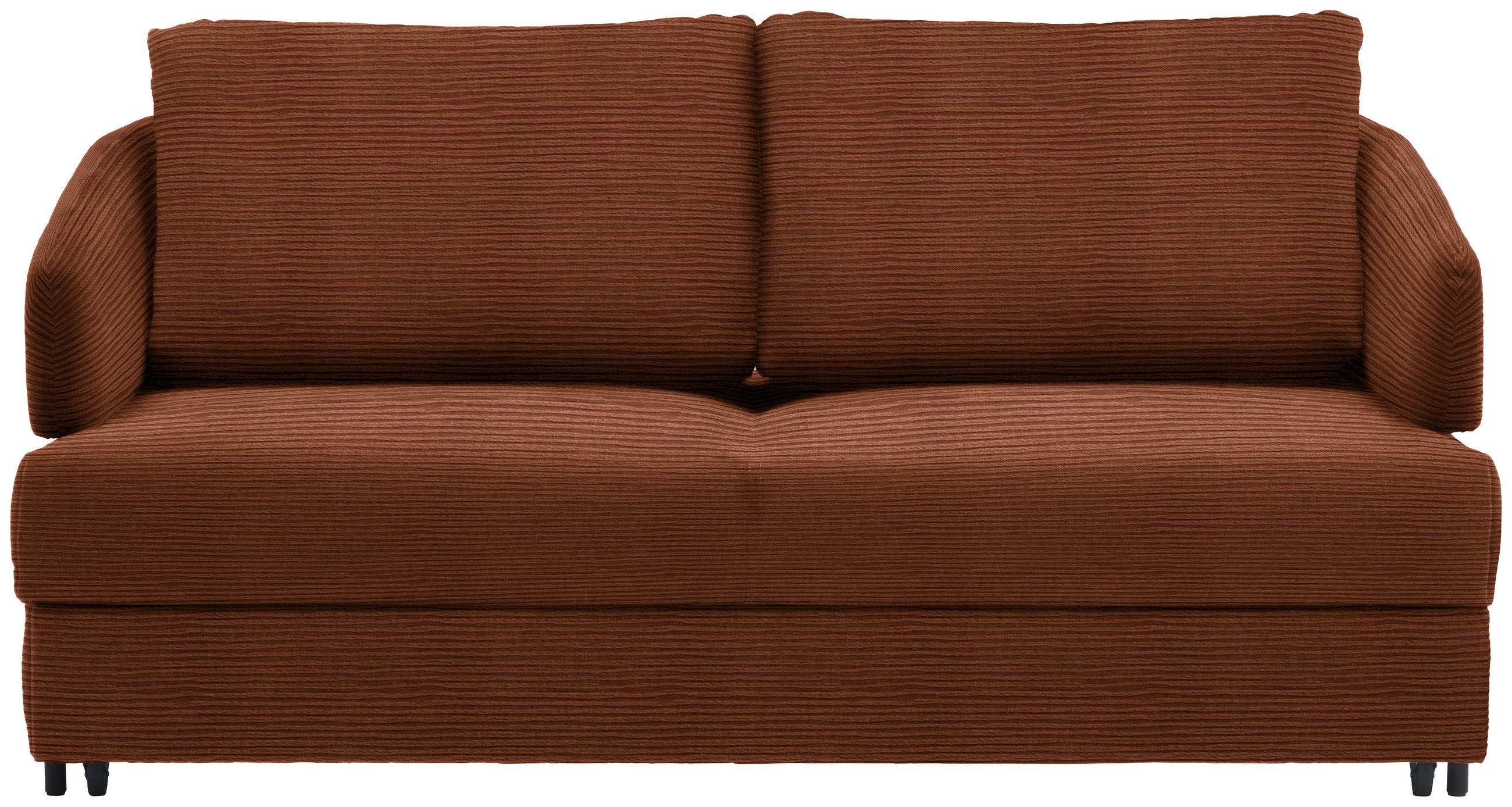 SCHLAFSOFA in Textil Rostfarben  - Rostfarben/Schwarz, Design, Textil/Metall (172/76-89/112-120cm) - Bali