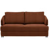SCHLAFSOFA in Textil Rostfarben  - Rostfarben/Schwarz, Design, Textil/Metall (172/76-89/112-120cm) - Bali