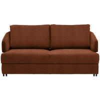 SCHLAFSOFA in Textil Rostfarben  - Rostfarben/Schwarz, Design, Textil/Metall (172/76-89/112-120cm) - Bali