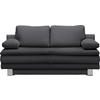 SCHLAFSOFA Bruno in Flachgewebe Grau  - Chromfarben/Grau, Design, Textil/Metall (194/96/86cm) - Novel