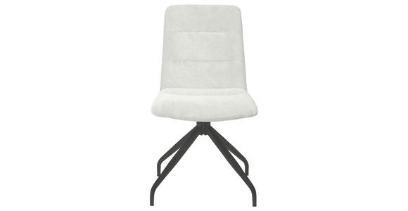 STUHL Webstoff Beige - Beige/Schwarz, Design, Textil/Metall (50/90/63cm) - Carryhome
