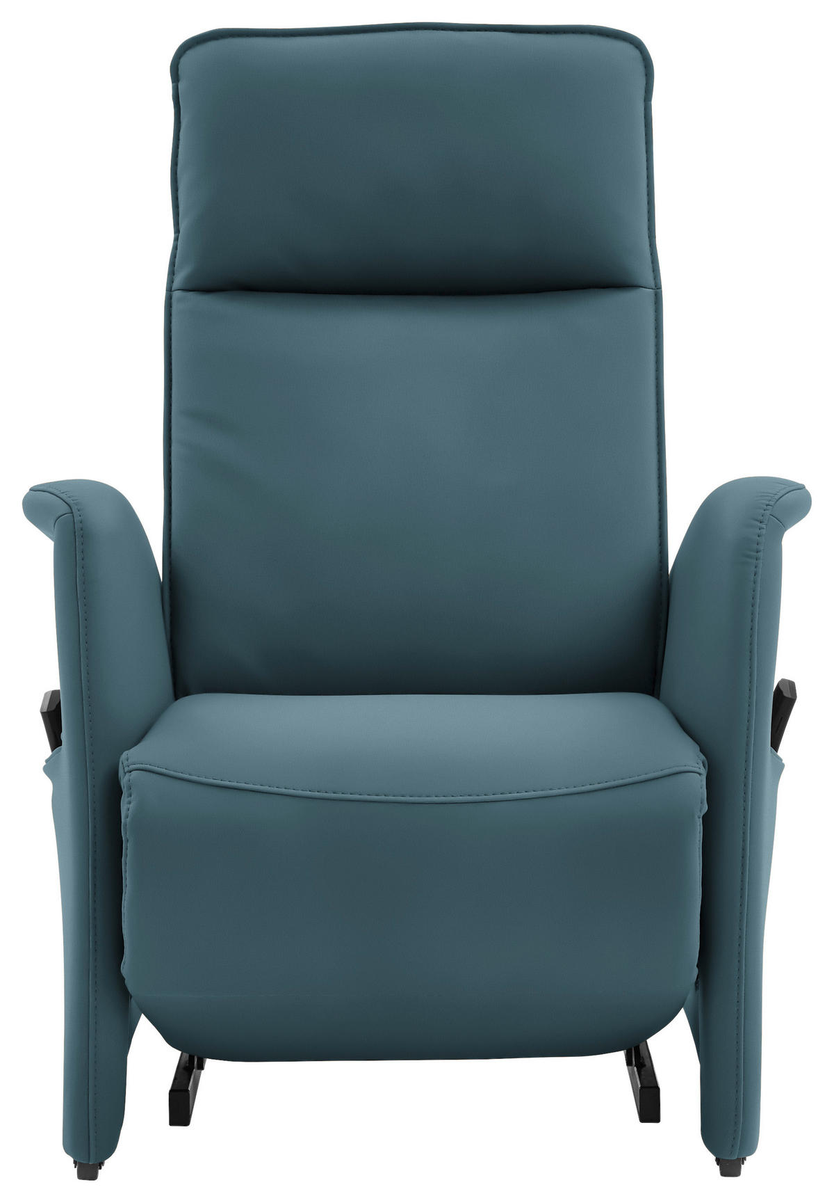 FERNSEHSESSEL in Blau  - Blau/Schwarz, Design, Leder/Kunststoff (79/114/87-176cm) - Valdera