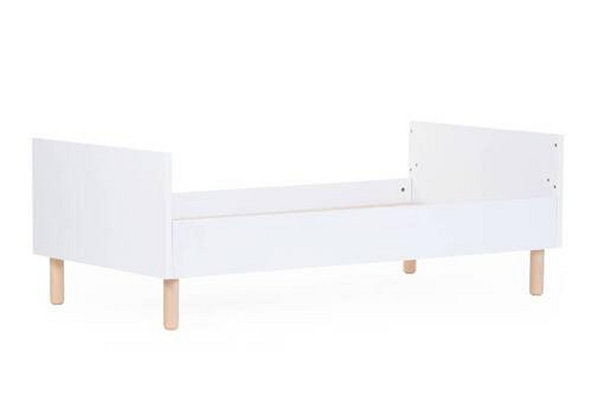 GITTERBETT Wonder White 2in1  145/90/75 cm   - Naturfarben/Weiß, KONVENTIONELL, Holzwerkstoff/Kunststoff (145/90/75cm) - Childhome