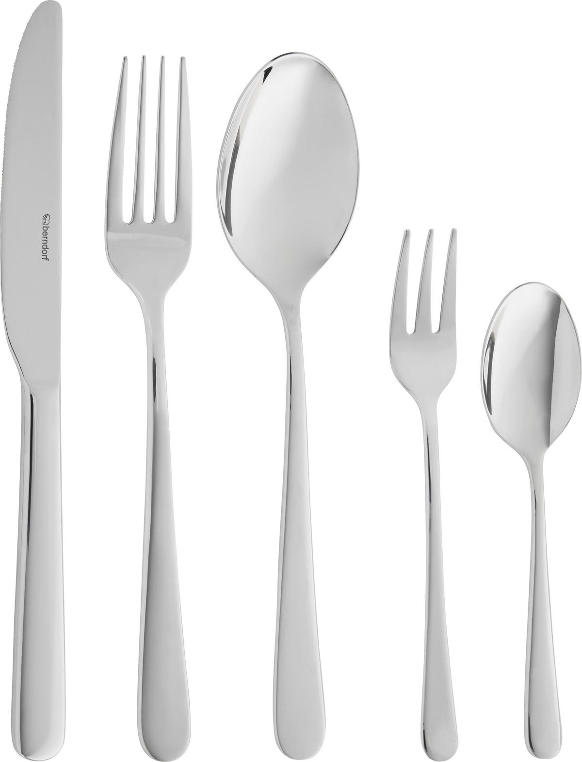 BESTECKSET 30-teilig Edelstahl  - MODERN, Metall - Berndorf