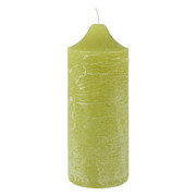 STUMPENKERZE 10/25 cm - Grün, Basics (10/25cm) - Ambia Home