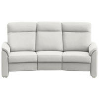 TRAPEZSOFA Flachgewebe Alabasterfarben  - Alabasterfarben/Alufarben, Konventionell, Textil/Metall (218/107/103cm) - Beldomo Comfort