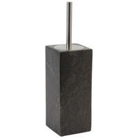 WC-BÜRSTENHALTER HAMMAM Grau, Dunkelgrau  - Dunkelgrau/Grau, Basics, Stein (9,5/9,5/39cm) - Aquanova