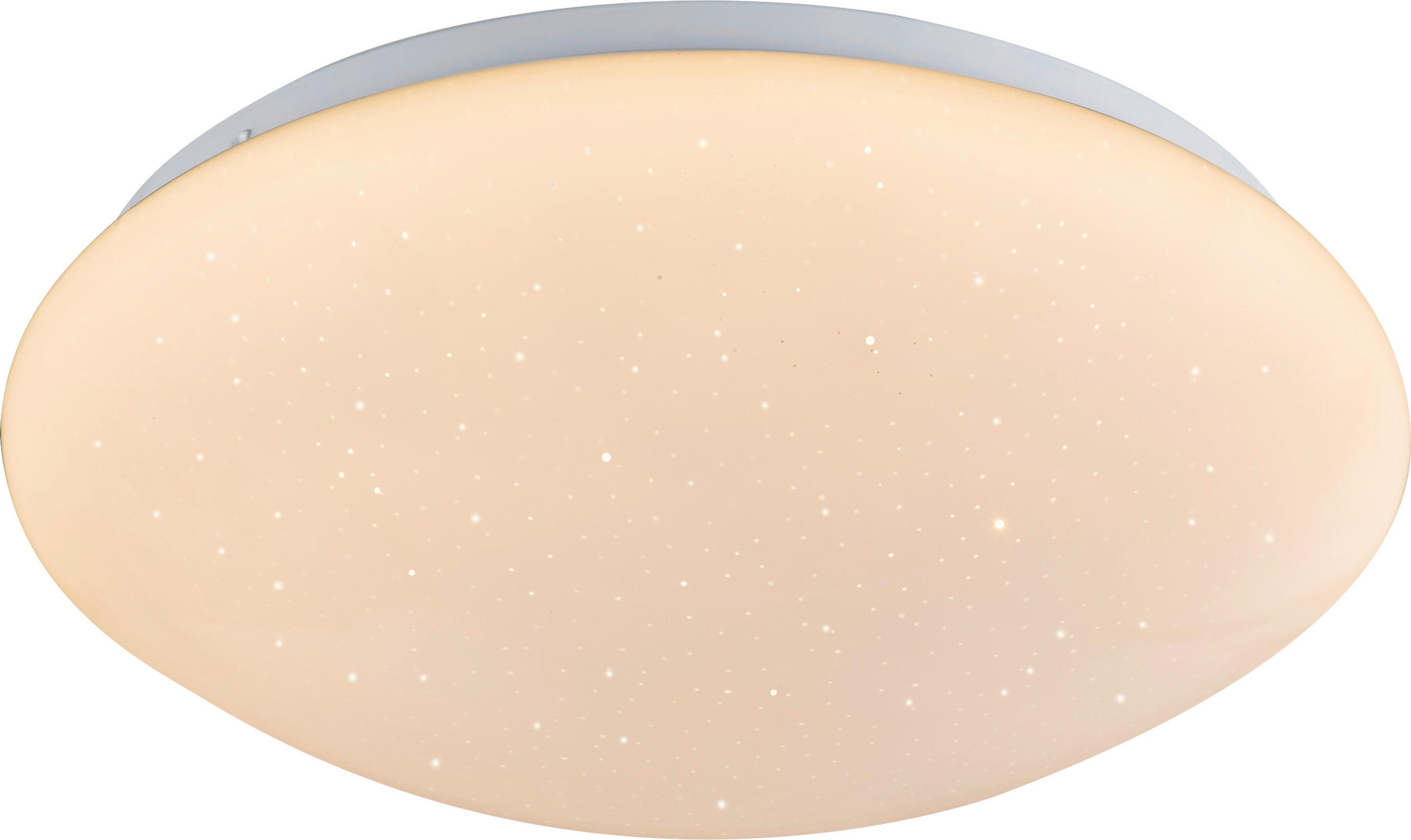 STROPNA LED-SVETILKA Hawai 28/9 cm   - bela, Trendi, kovina/umetna masa (28/9cm) - Boxxx