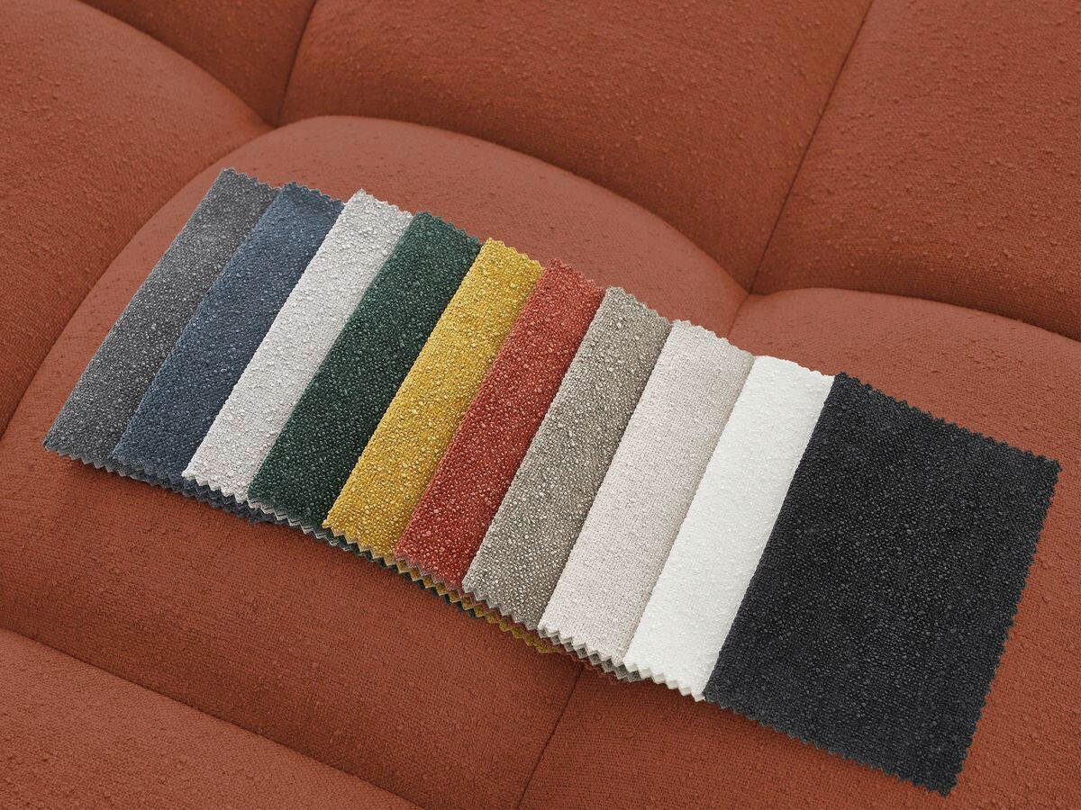 3-SITZER-SOFA EVEREST Struktur Orange  - Schwarz/Orange, MODERN, Kunststoff/Textil (278/90/115cm)