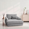 XXL-SESSEL - Schwarz/Grau, KONVENTIONELL, Kunststoff/Textil (132/81/158cm) - Carryhome