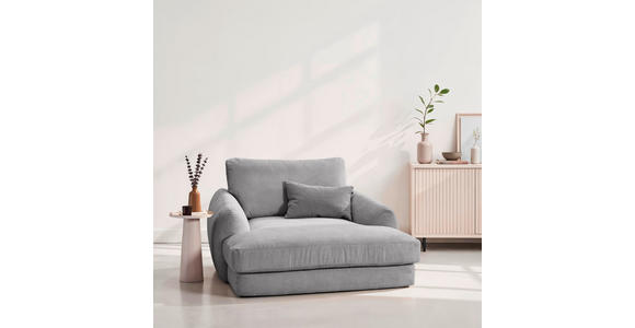 XXL-SESSEL - Schwarz/Grau, KONVENTIONELL, Kunststoff/Textil (132/81/158cm) - Carryhome