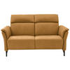 2-SITZER-SOFA in Leder Currygelb  - Currygelb/Schwarz, KONVENTIONELL, Leder/Metall (178/103/92cm) - Dieter Knoll