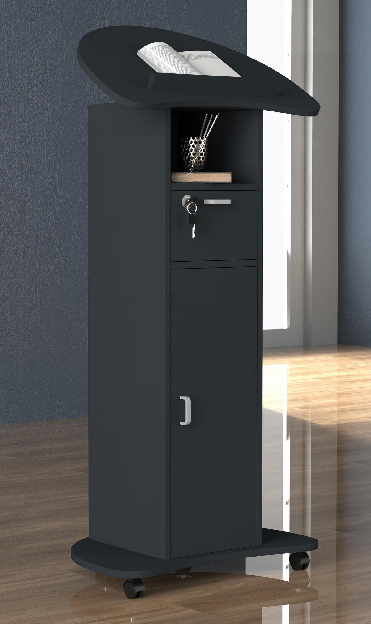STEHPULT 56/110/37 cm  - Anthrazit, MODERN, Holzwerkstoff (56/110/37cm) - MID.YOU