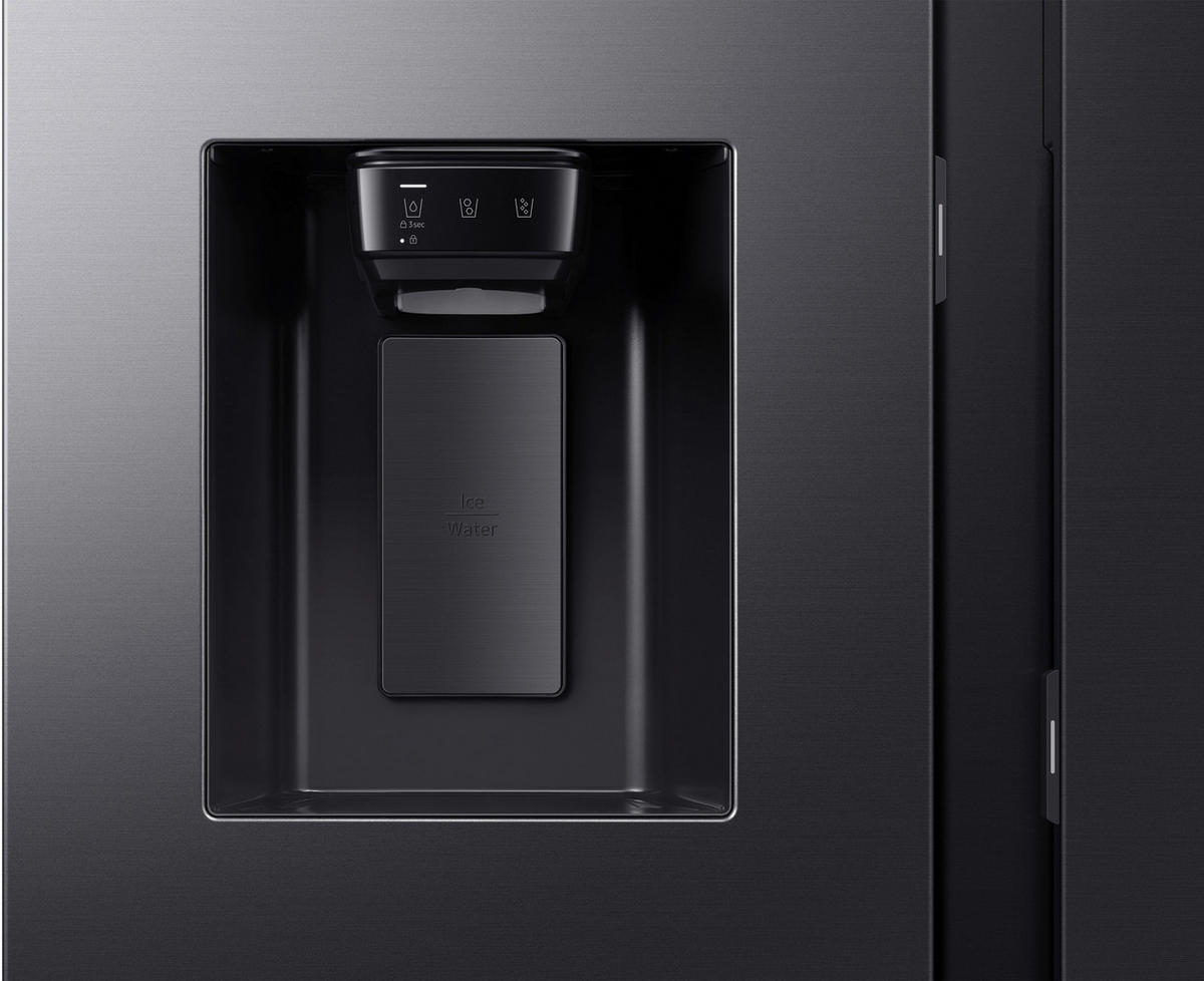 SIDE-BY-SIDE 91,2/178,4/72,6 cm RS90F64EDFEF  - Schwarz, Basics, Glas/Kunststoff (91,2/178,4/72,6cm) - Samsung