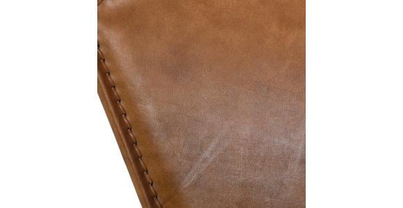 SESSEL in Echtleder Braun, Schwarz  - Schwarz/Braun, LIFESTYLE, Leder/Metall (68/70/62cm) - Landscape