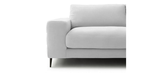ECKSOFA  in Flachgewebe Creme  253/177 cm  - Creme/Schwarz, Design, Textil/Metall (253/177cm) - Dieter Knoll