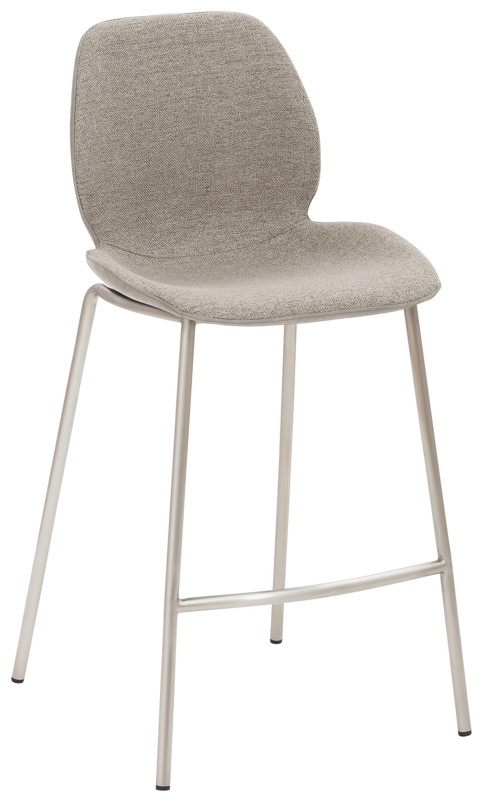 TRESENSTUHL Webstoff Edelstahlfarben, Hellgrau  - Edelstahlfarben/Hellgrau, KONVENTIONELL, Textil/Metall (49/97/53cm) - Livetastic