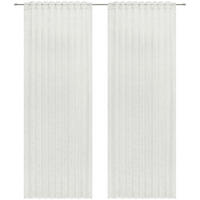 FERTIGVORHANG  halbtransparent   140/245 cm 2 Stück  - Weiß, Basics, Textil (140/245cm) - Esposa