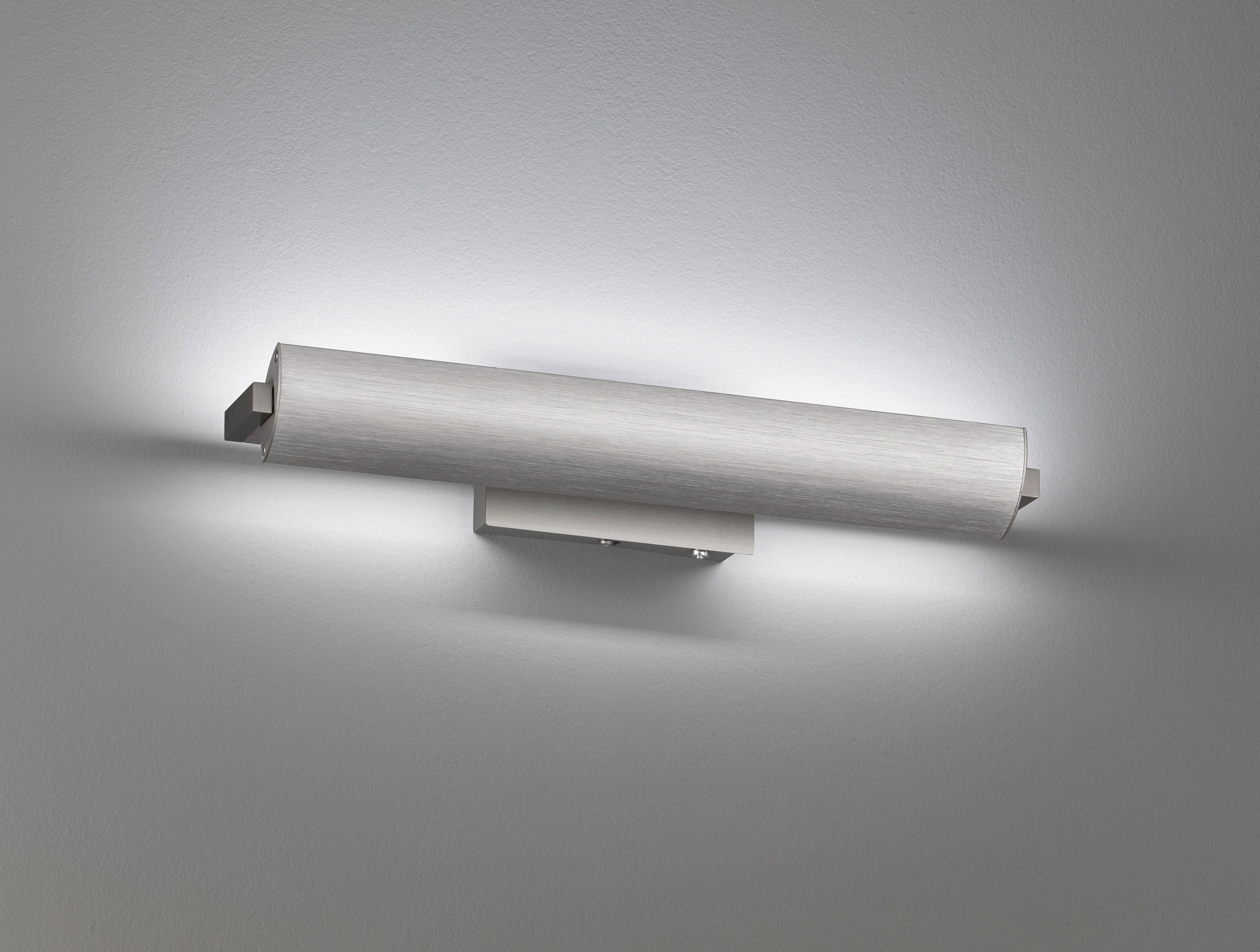 LED-WANDLEUCHTE 65/8 cm   - Nickelfarben, Design, Metall (65/8cm) - Fischer & Honsel
