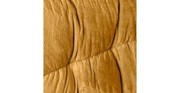 BIGSOFA in Plüsch Orange  - Schwarz/Orange, KONVENTIONELL, Kunststoff/Textil (262/70/115cm) - Carryhome