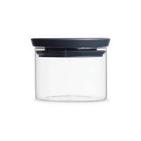 VORRATSDOSE 0,3 l  - Dunkelgrau/Transparent, Basics, Glas (10.4/8.5/10.4cm) - Brabantia