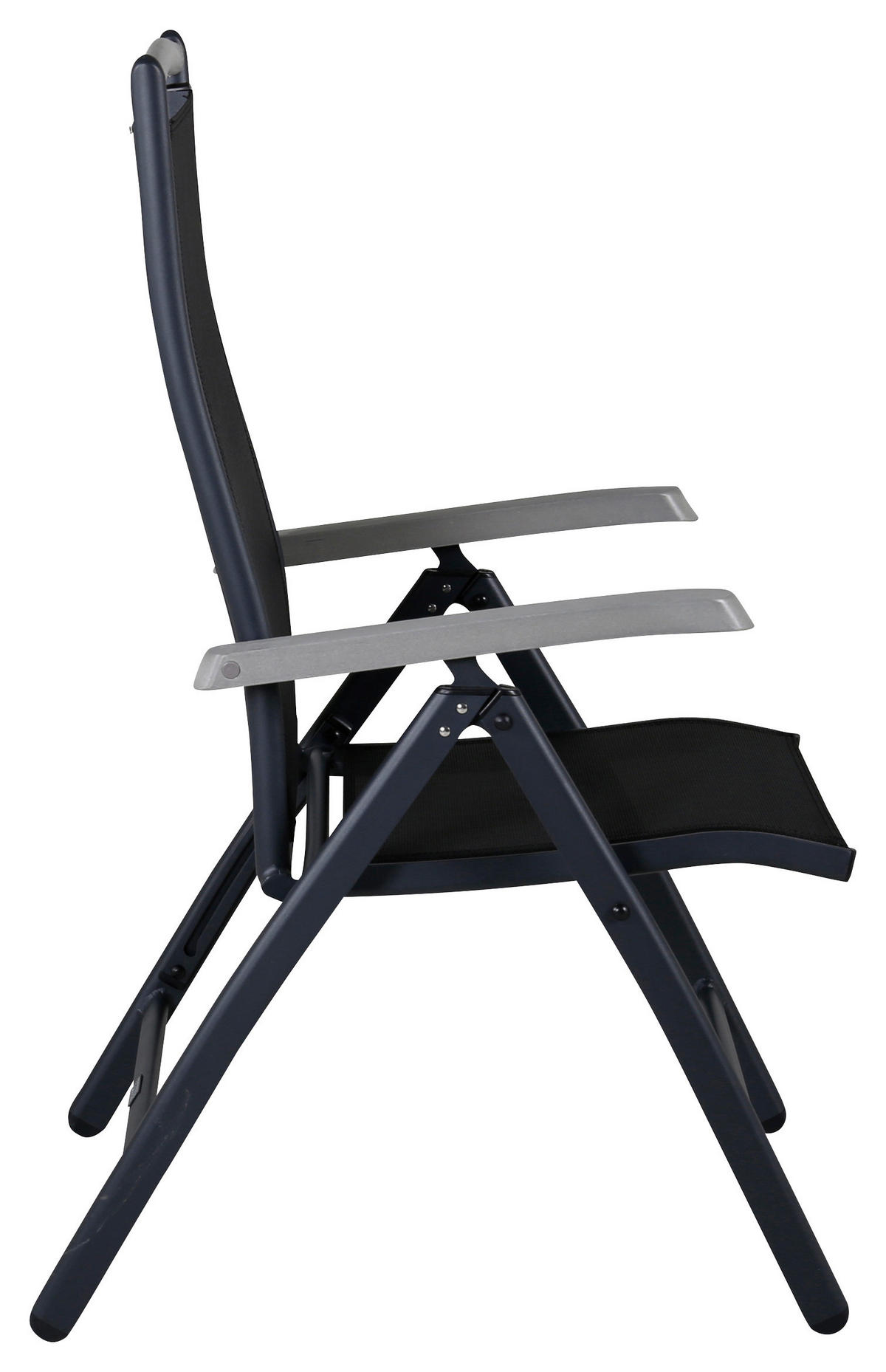 GARTENSESSEL-SET Aluminium Schwarz  - Schwarz, KONVENTIONELL, Metall (60/110/73cm) - Gardenson