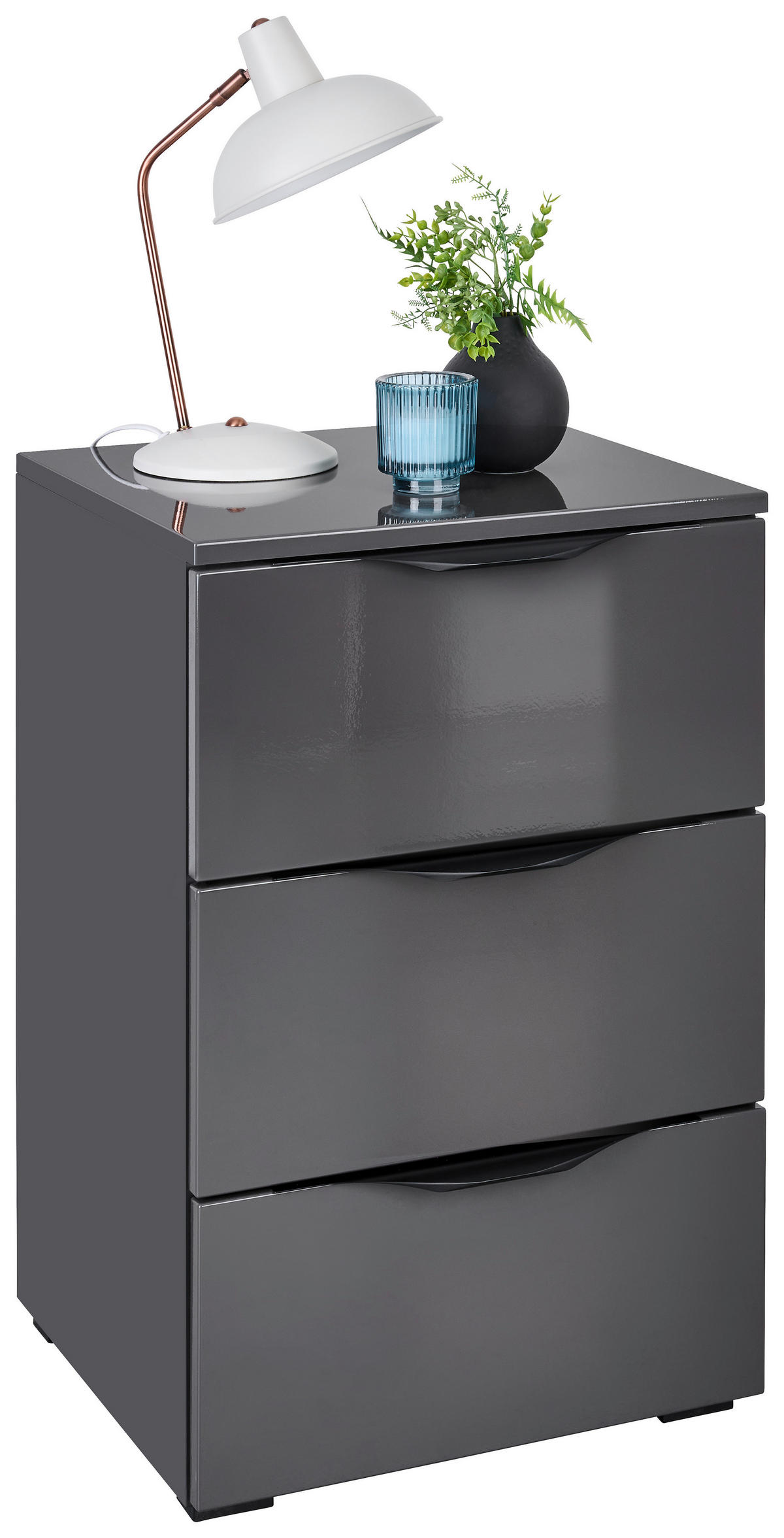 POLC 46/67/40 cm antracit  - fekete/antracit, Konventionell, műanyag/faalapú anyag (46/67/40cm) - Hom`in
