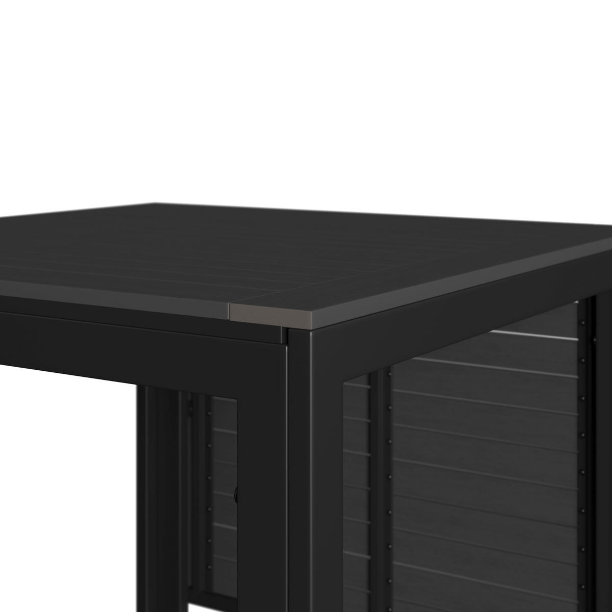 GARTENTISCH  - Dunkelgrau, MODERN, Kunststoff/Metall (123/70/75/70cm) - Ambia Garden