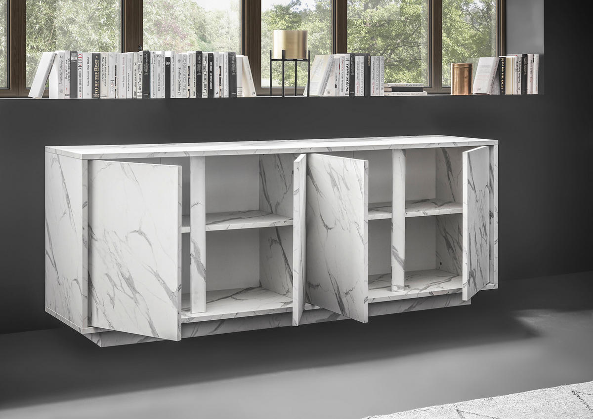 SIDEBOARD  180/79/43 cm  - Weiß, Design, Holzwerkstoff (180/79/43cm) - MID.YOU