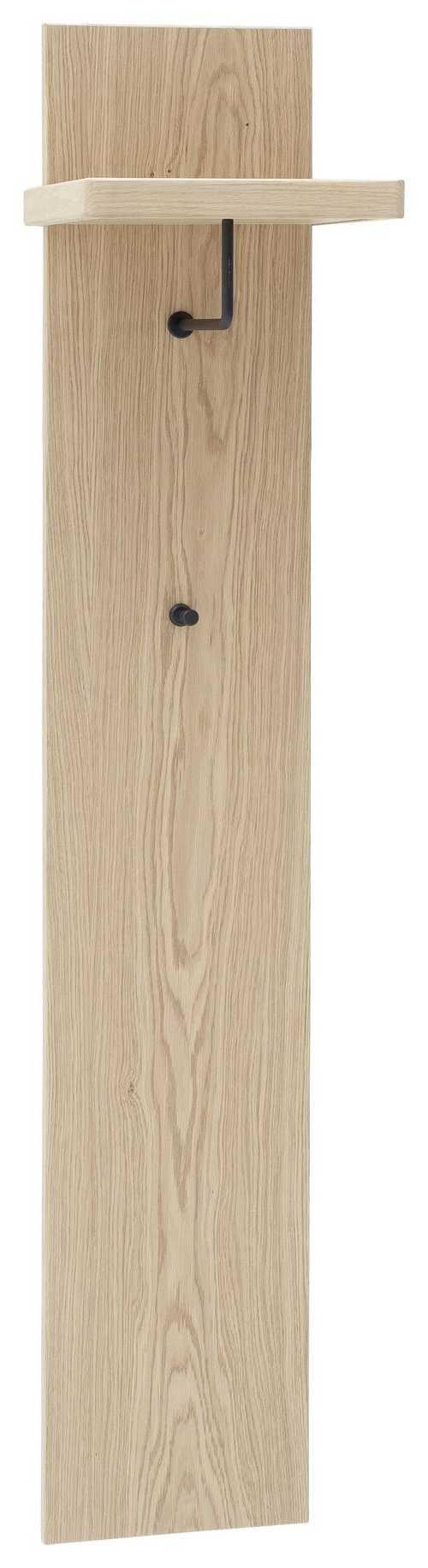 GARDEROBENPANEEL  in 30/168/30 cm  - Eichefarben/Schwarz, Natur, Holz/Metall (30/168/30cm) - Linea Natura