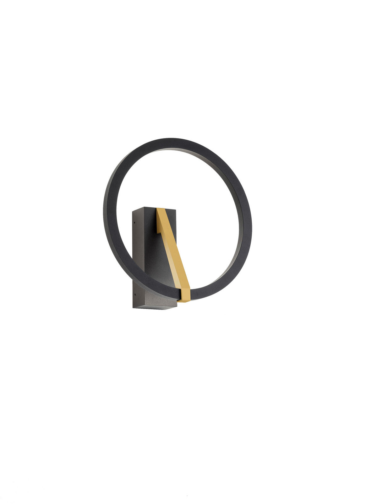 LED-WANDLEUCHTE - Goldfarben/Schwarz, Design, Metall (22/10cm) - Helestra