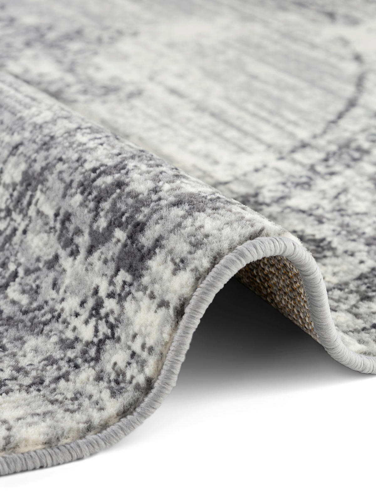 FLACHWEBETEPPICH 120 cm Gloria Creme, Grau  - Creme/Grau, Design, Kunststoff/Textil (120cm)