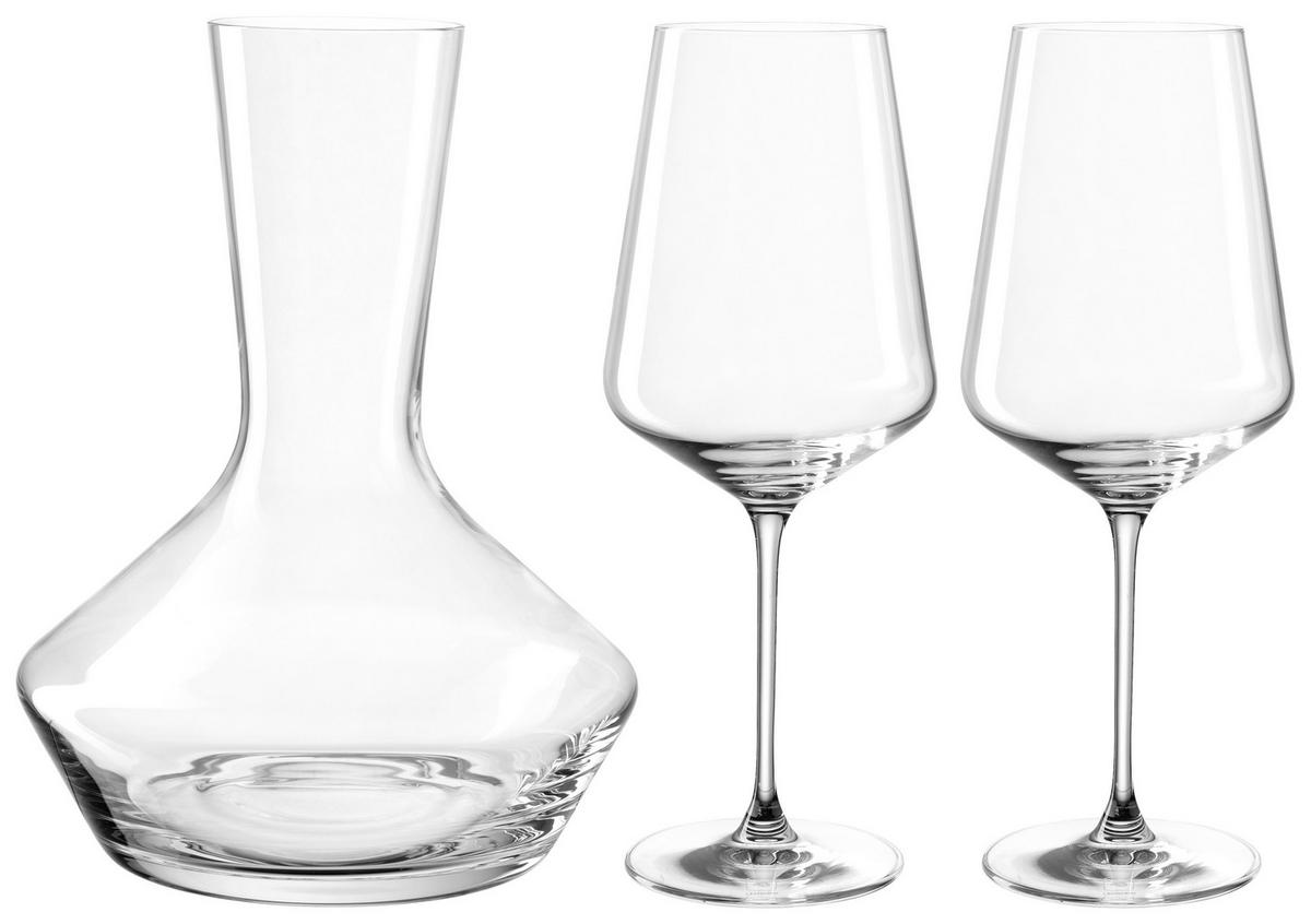 WEINSET - Klar, Basics, Glas (28,1/26,1/21,6cm) - Leonardo